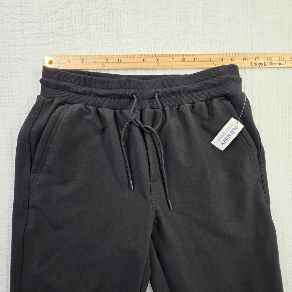 Old Navy StretchTech Joggers Mens Medium Black Water Repellent Stash Pocket NWT - Picture 6 of 12